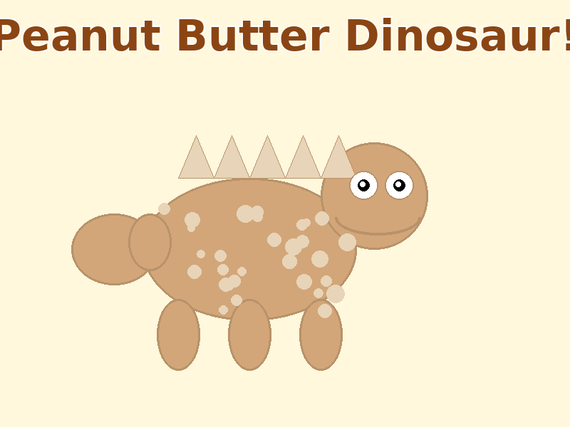 Peanut Butter Dinosaur